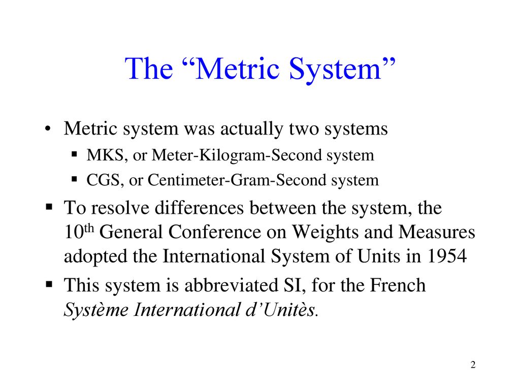 Units Used in Measurement ppt download